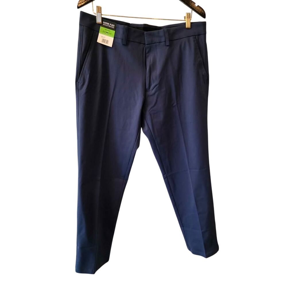 New Kenneth Cole Super Flex Repreve Men's Blue Pants 36x29